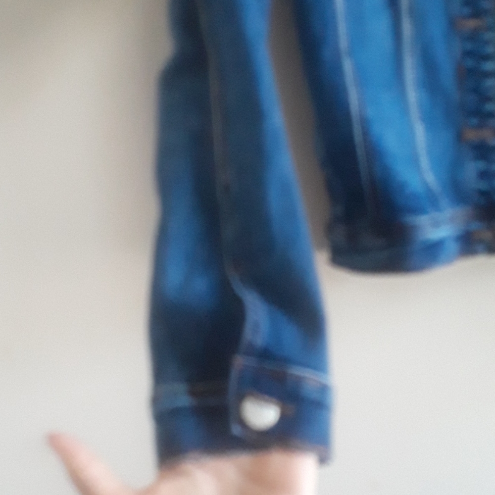 Blue Topic denim jean jacket - Picture 3 of 8